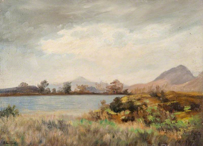 Loch between Strathblane and Milngavie with Dumgoyne