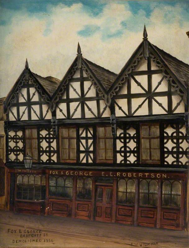 'Fox and George', Eastgate Street, Stafford, Demolished 1904