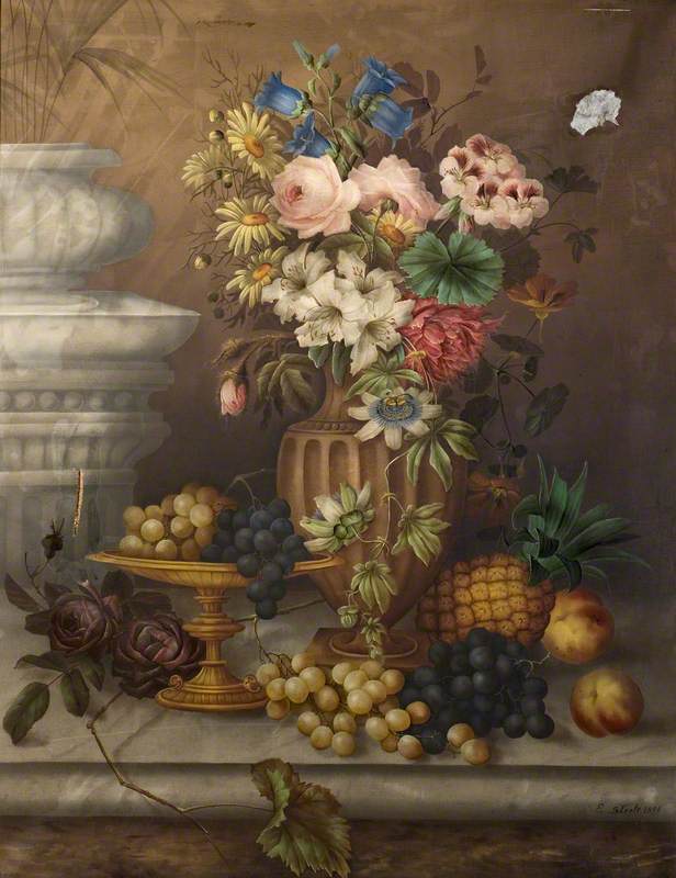 Still Life of Flowers and Fruit