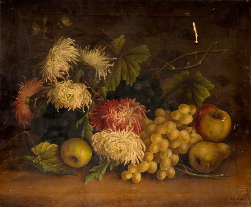 Still Life of Flowers and Fruit