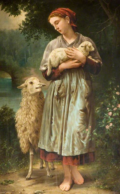 Girl with a Lamb