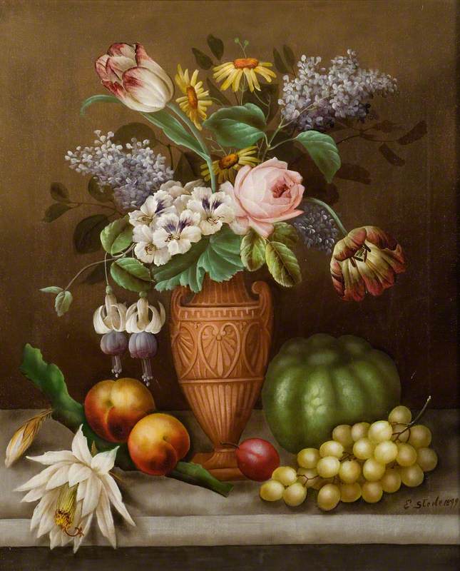 Still Life of Flowers and Fruit