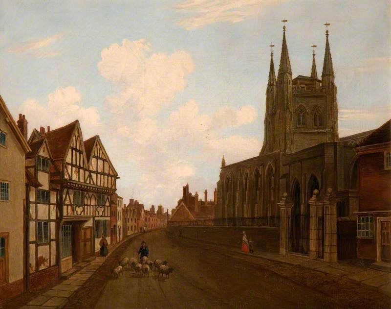 St Editha's Church and the Old Paregoric Shop, Tamworth