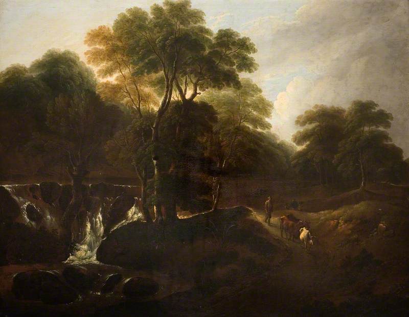 Landscape with a Waterfall