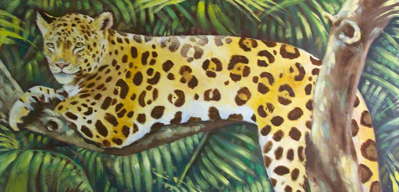 Tropical Bird Frieze: Leopard