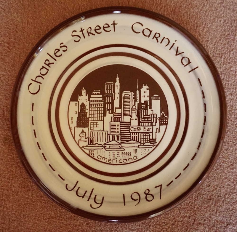 Charles Street Carnival Commemorative Plate, 1987