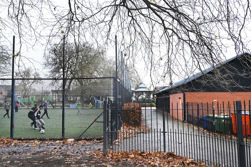 Photograph of Footballers at Grange Pavilion
