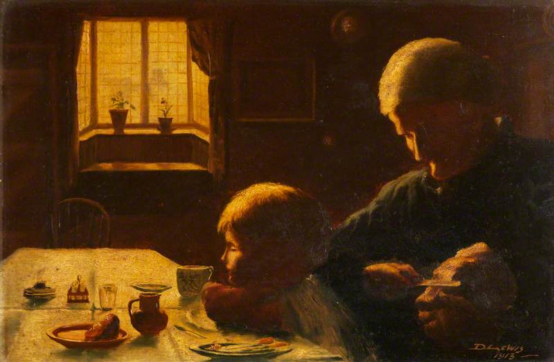 Domestic Scene (Grandmother with Child)