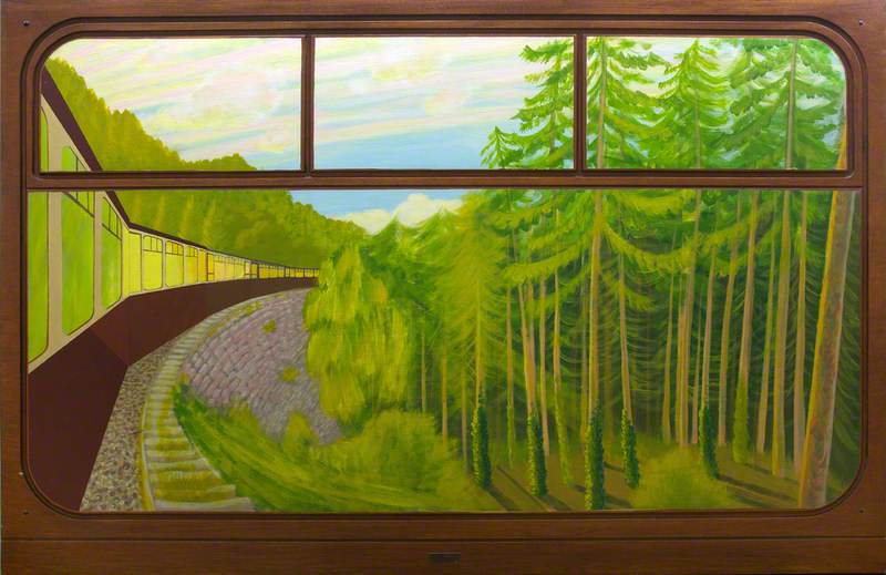 View from a Railway Carriage; Cei Mawr