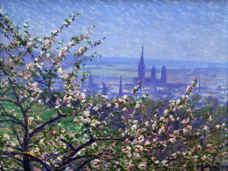 View of Rouen through an Apple Tree