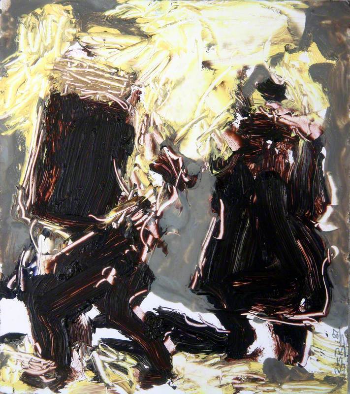 Study for 'Petrol Bomb Attack'