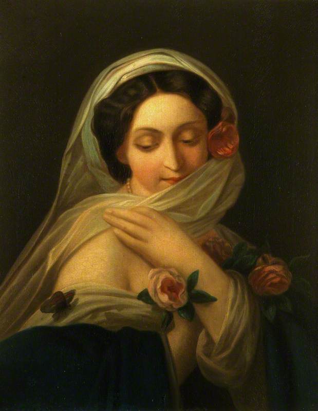 Lady with Roses