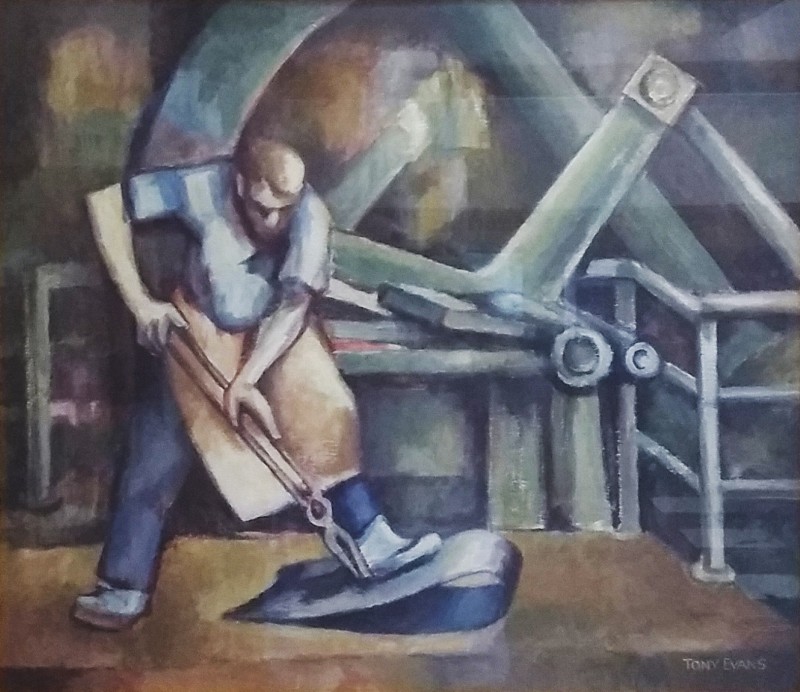 A Man at Work in a Factory*