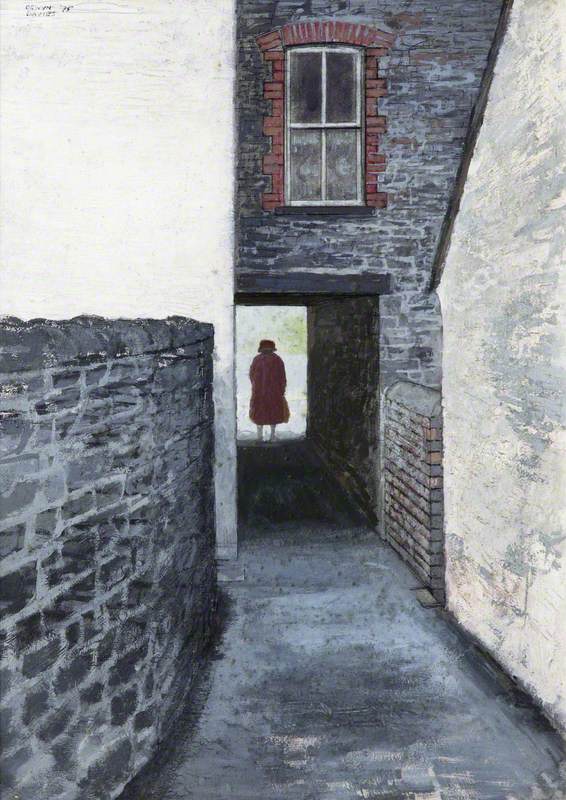 Woman in a Passageway