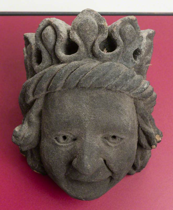 Stone Head with Crown