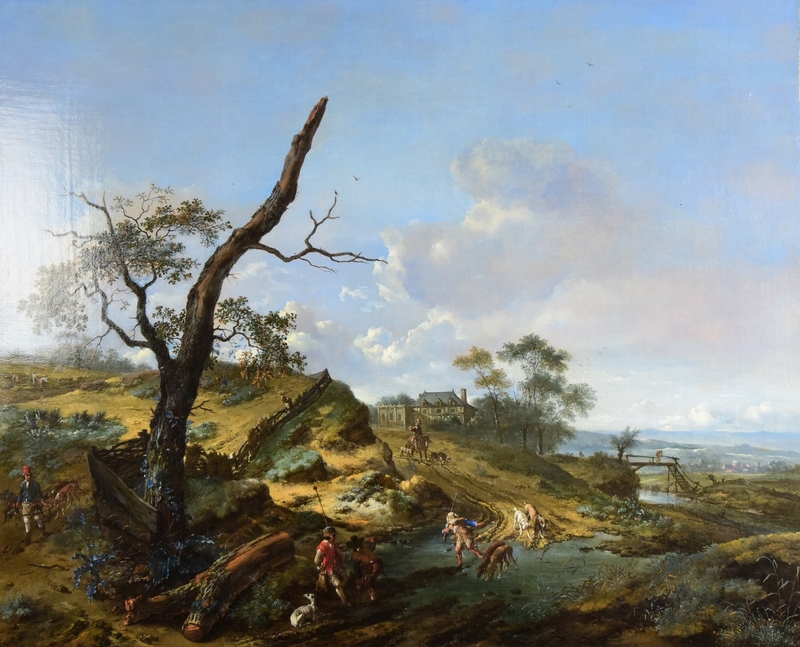 Landscape with Hawkers and Sportsmen