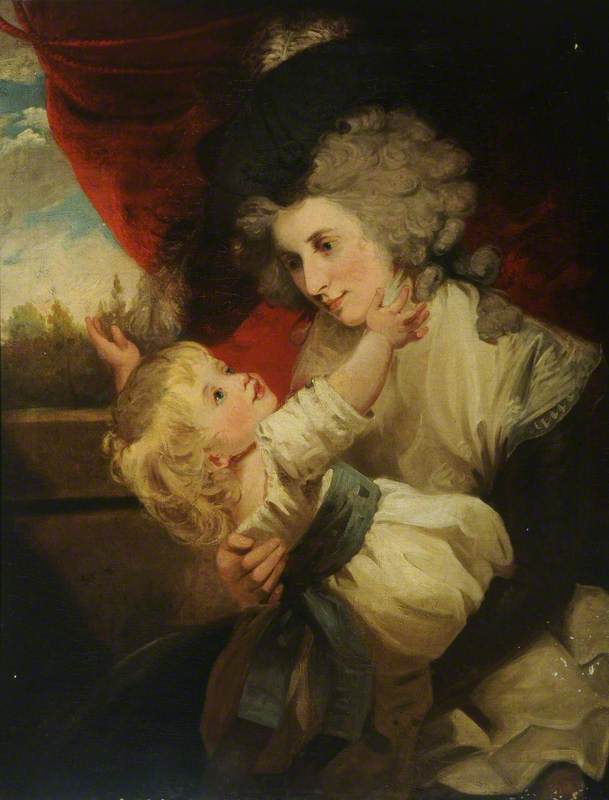Mary Winifred Pulleine (1763–after 1787), and Her Son Walter