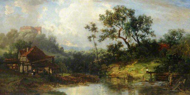 Landscape with Peasants by a Pond