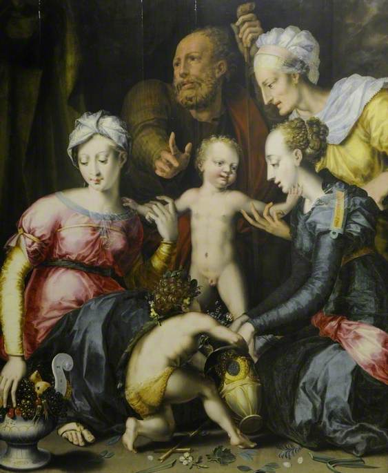 The Holy Family with Saints Elizabeth, Catherine and John the Baptist