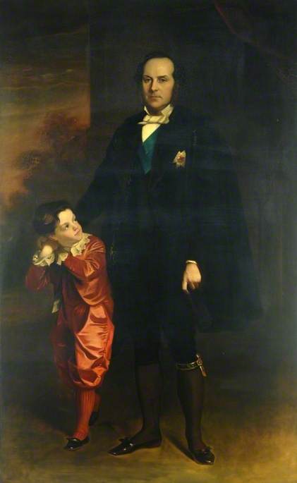 The Right Honourable William Thomas Spencer Wentworth-Fitzwilliam (1815–1902), 6th Earl Fitzwilliam with The Honourable William Reginald Wentworth Fitzwilliam (1862–1906)