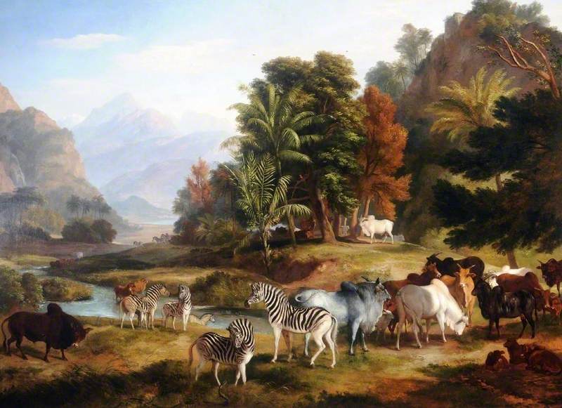 Landscape with Animals (An African Scene)