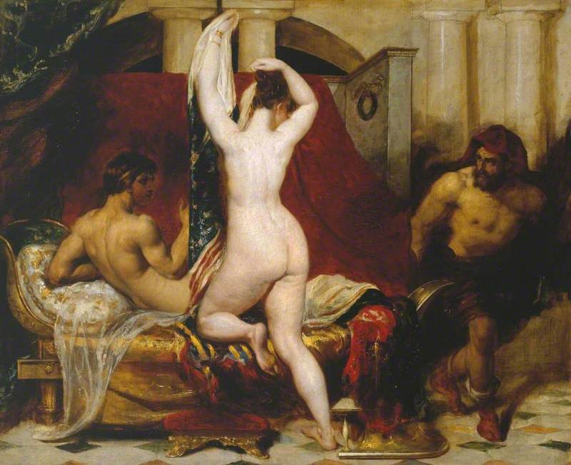 Candaules, King of Lydia, Shews his Wife by Stealth to Gyges, One of his Ministers, as She Goes to Bed