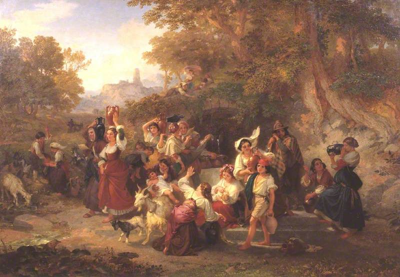 Neapolitan Peasants at a Fountain
