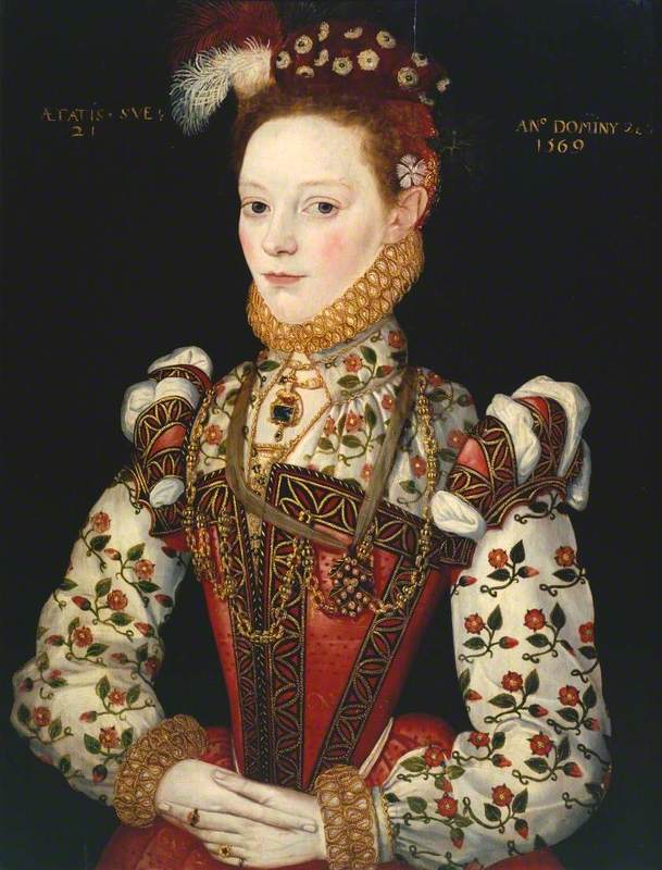 A Young Lady Aged 21, Possibly Helena Snakenborg (1549–1635), Later Marchioness of Northampton