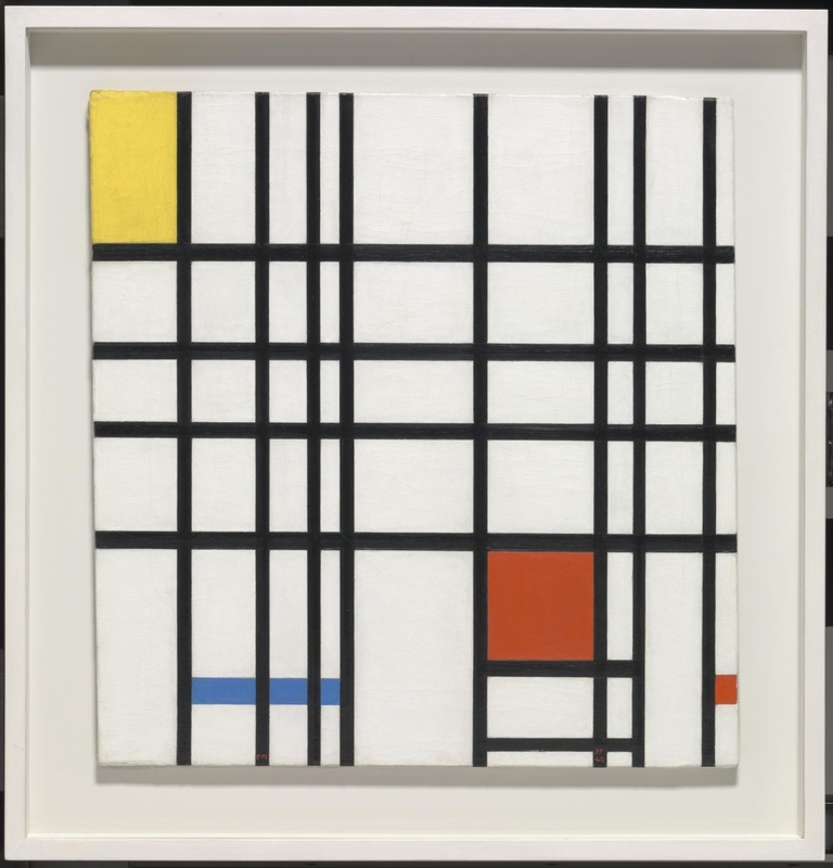 Composition with Yellow, Blue and Red