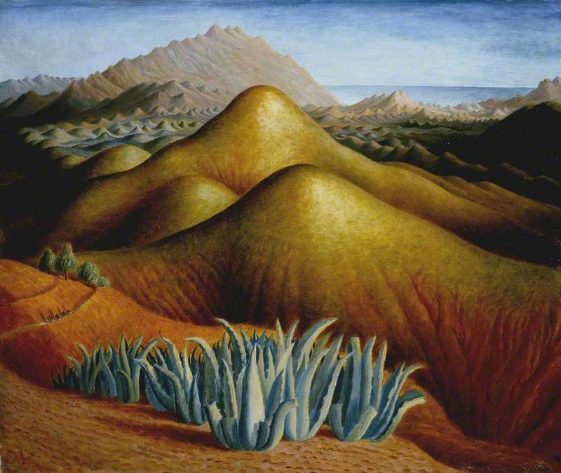Spanish Landscape with Mountains