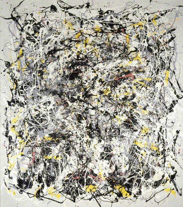 Portrait of V. I. Lenin with Cap, in the Style of Jackson Pollock III