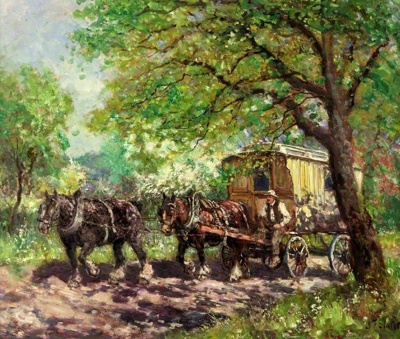 Two Horses and a Caravan