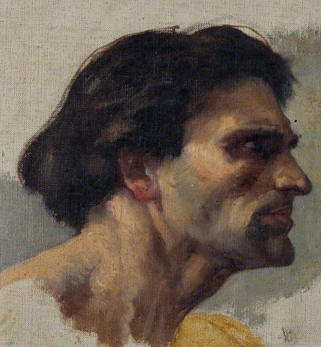 Study of the Head of a Male Model, possibly Alessandro di Marco