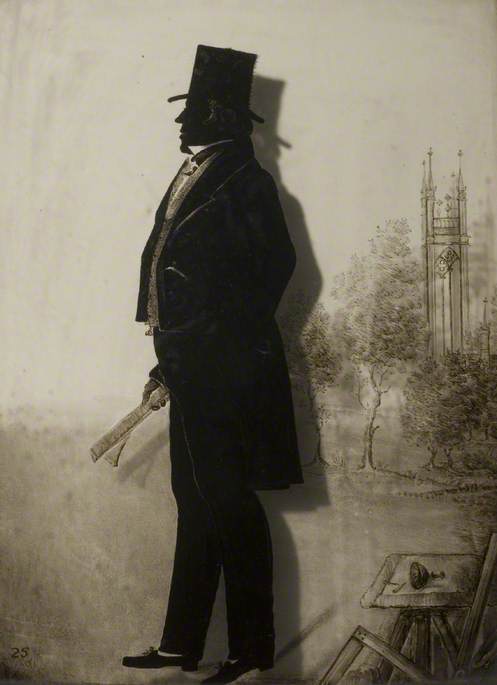 Silhouette of a Man with St Thomas' Church
