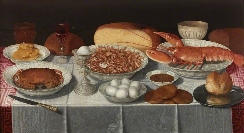 Still Life with Shellfish and Eggs
