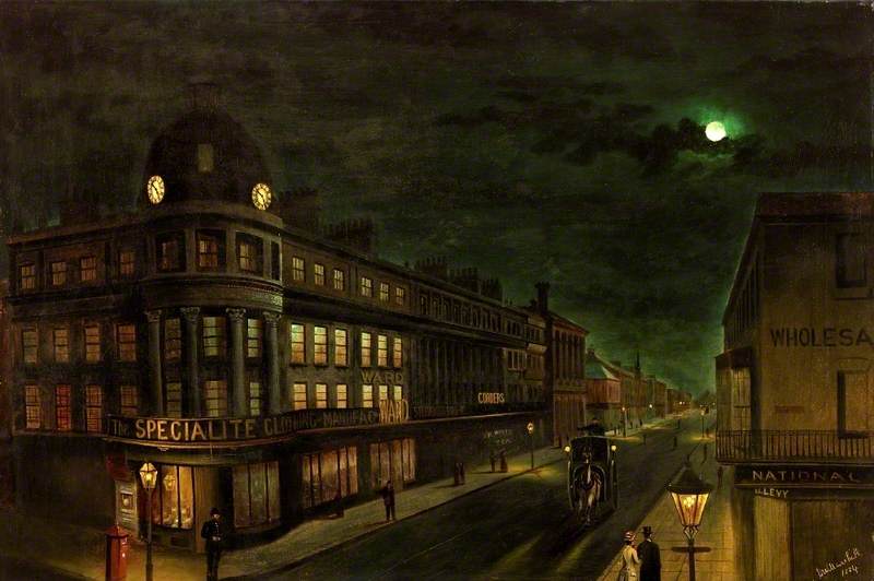 Mackie's Corner, Sunderland, High Street West, Looking East