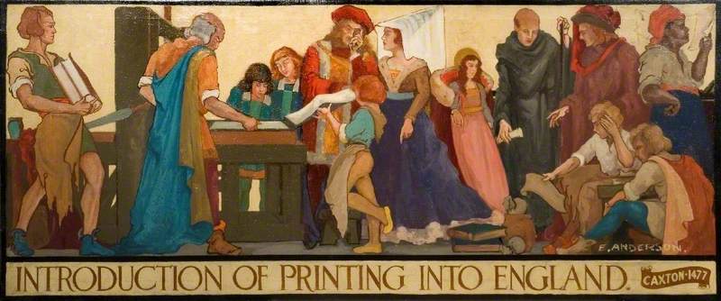Introduction of Printing into England, Caxton, 1477