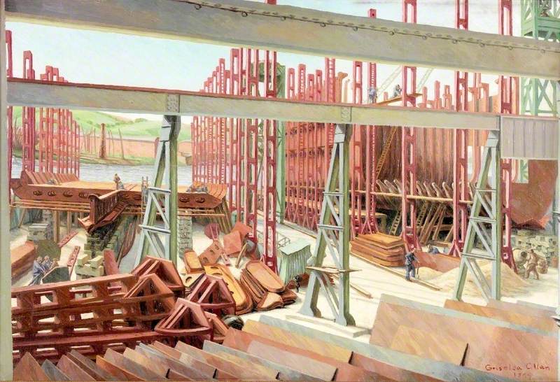 The Construction of Thompson's Shipyard, Southwick