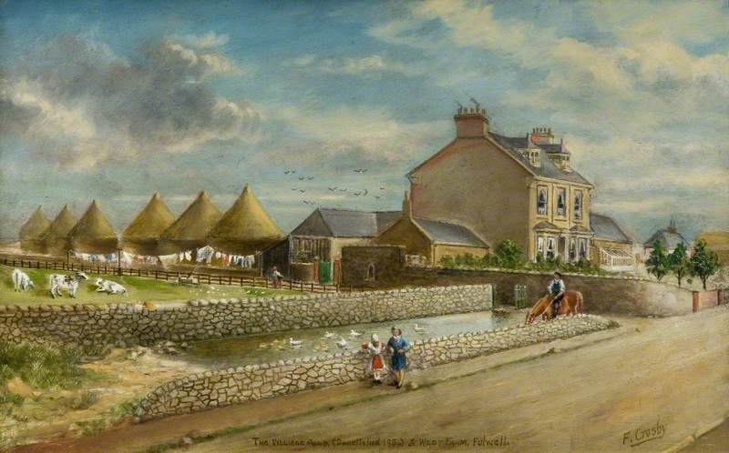 The Village Pond and West Farm, Fulwell