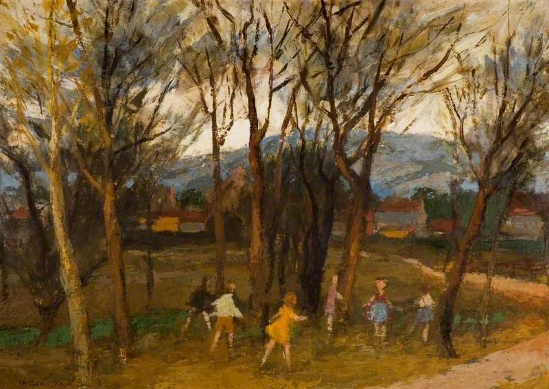 Landscape with Playing Children