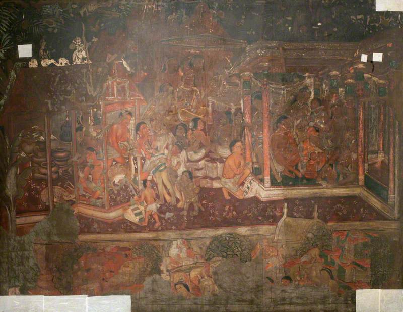 Copy of Painting inside the Caves of Ajanta