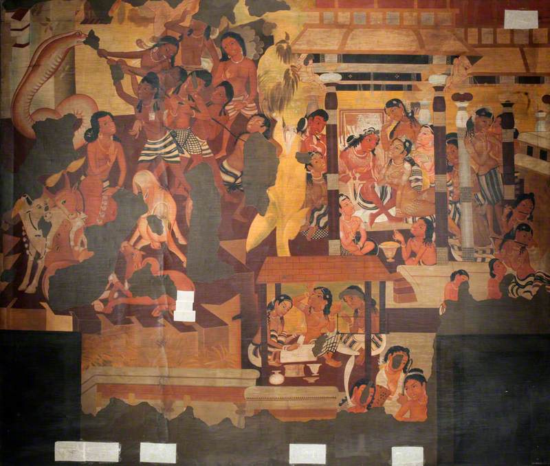 Copy of Painting inside the Caves of Ajanta