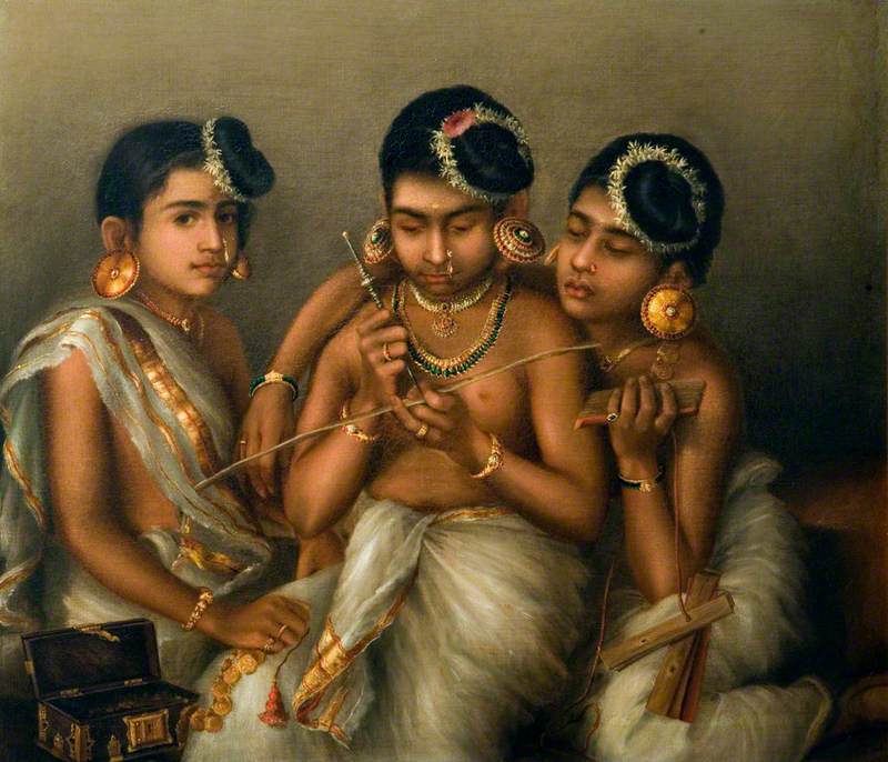 Three Nayar Girls of Travancore