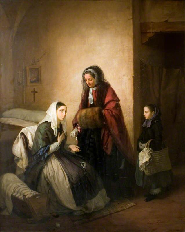 Charity: Interior with Figures