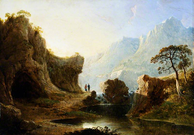Mountain Landscape with Rocks