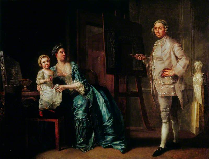 The Sculptor Joseph Wilton (1722–1803), with His Wife and Daughter
