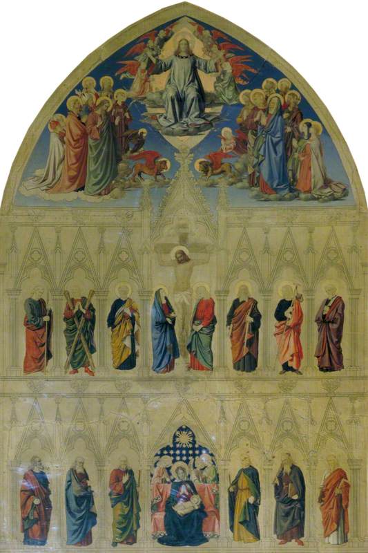 Christ Enthroned with Saints