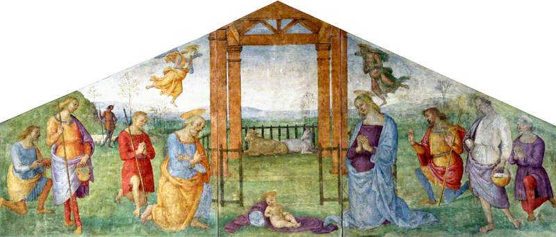 The Nativity: The Virgin, Saint Joseph and the Shepherds Adoring the Infant Christ