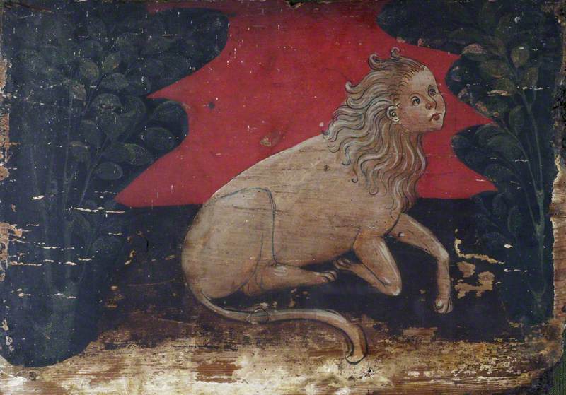 A Human-Headed Lion in a Landscape