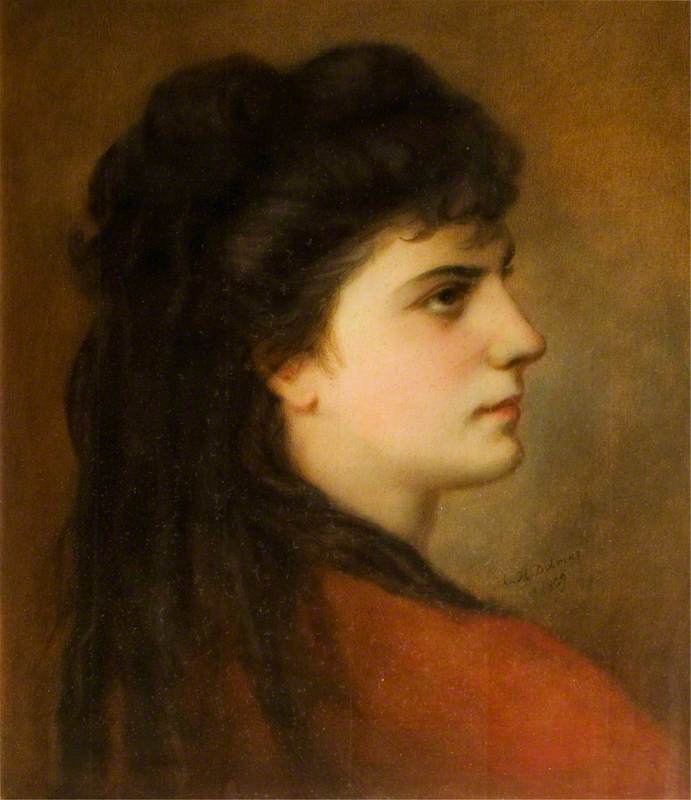 Profile Portrait of a Young Woman